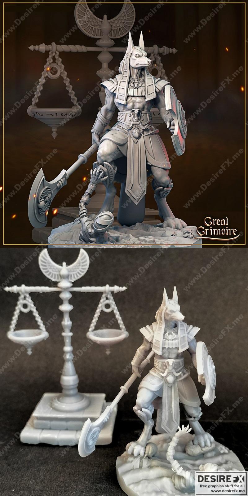 古埃及神祇阿努比斯——3D打印模型|Anubis God of the Afterlife – 3D Print Model STL