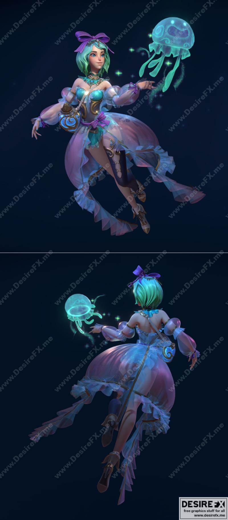 Jelly Girl 3D打印模型|Jelly Girl – 3D Print Model STL