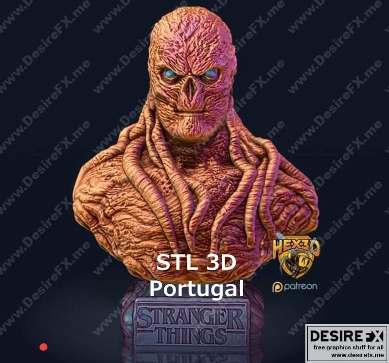 Hex3D - 万圣节怪兽头像 - 3D打印模型|Hex3D – Vecna Bust – 3D Print Model STL