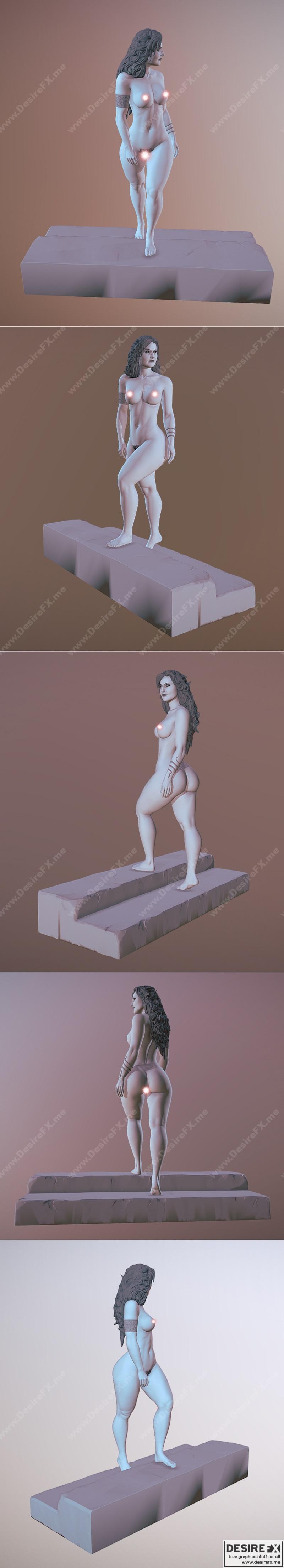 亚马逊女性 - 3D打印模型 STL|Amazon Woman – 3D Print Model STL