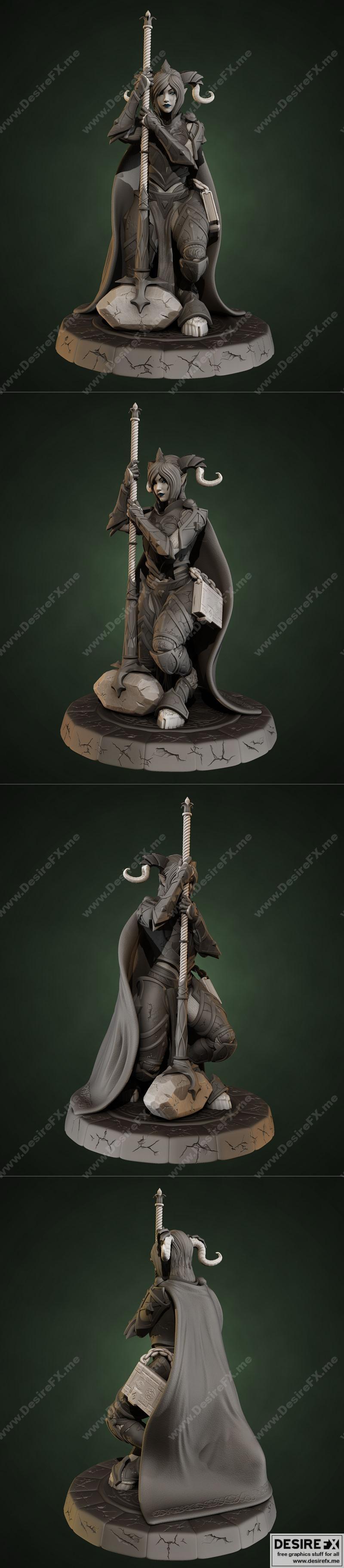 德拉诺伊耶尔 - 世界之战 - 3D打印模型|Draenei Yrel – World of Warcraft – 3D Print Model STL