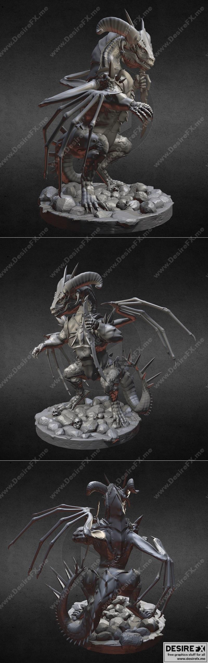 影龙之息——3D打印模型|Dragon In The Shadow – 3D Print Model STL