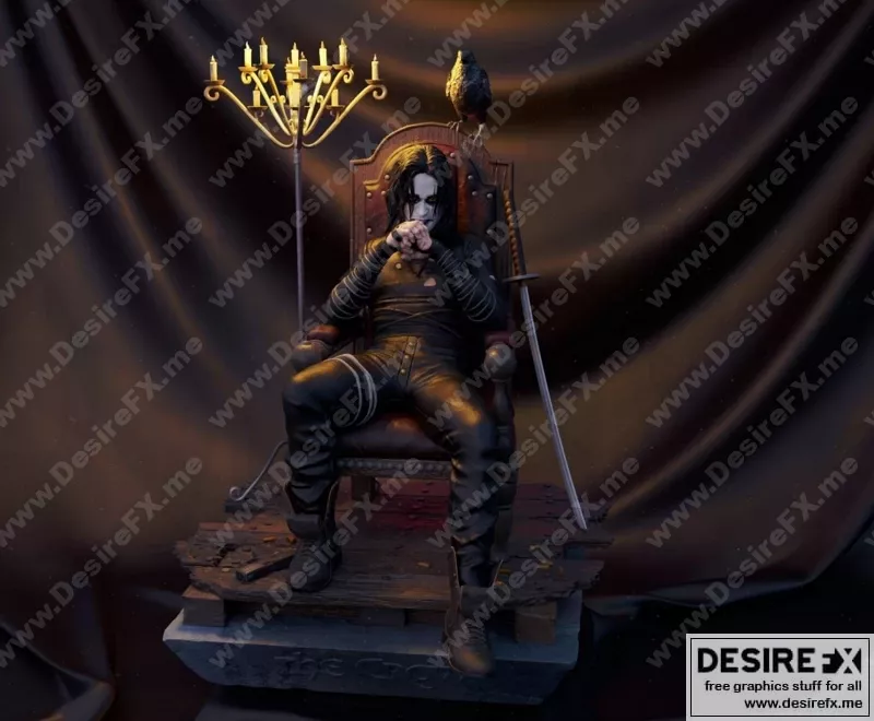 王座上的乌鸦：复仇 3D打印模型|The Crow on Throne Vengance – 3D Print Model STL
