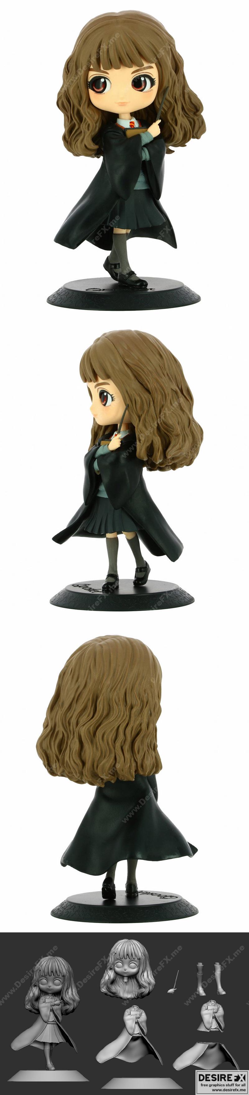 格兰杰赫敏3D打印模型|Hermione Granger Chibi – 3D Print Model STL