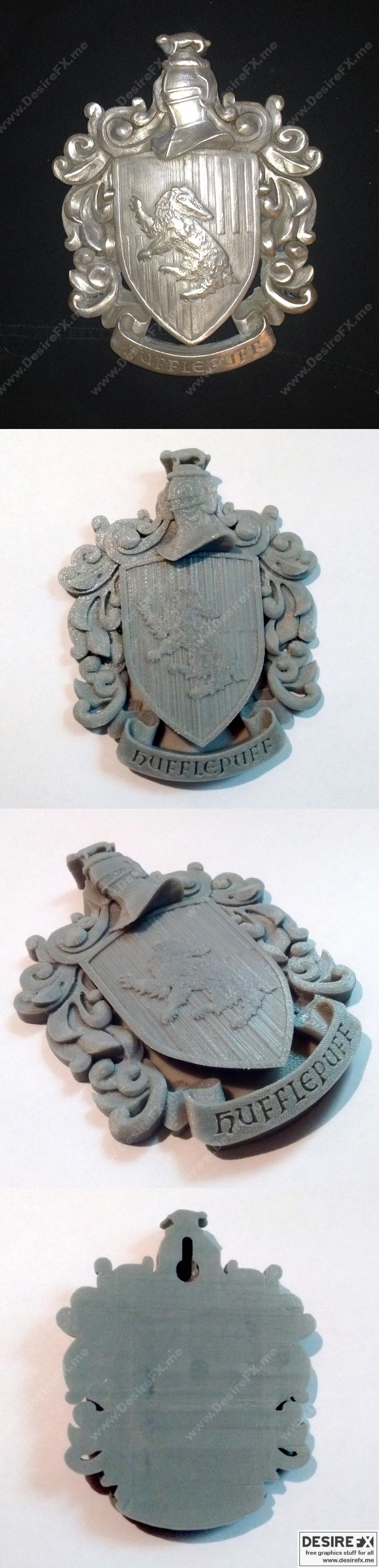 霍格沃茨赫夫家纹章 3D打印模型|Coat of Arms – Hufflepuff – 3D Print Model STL