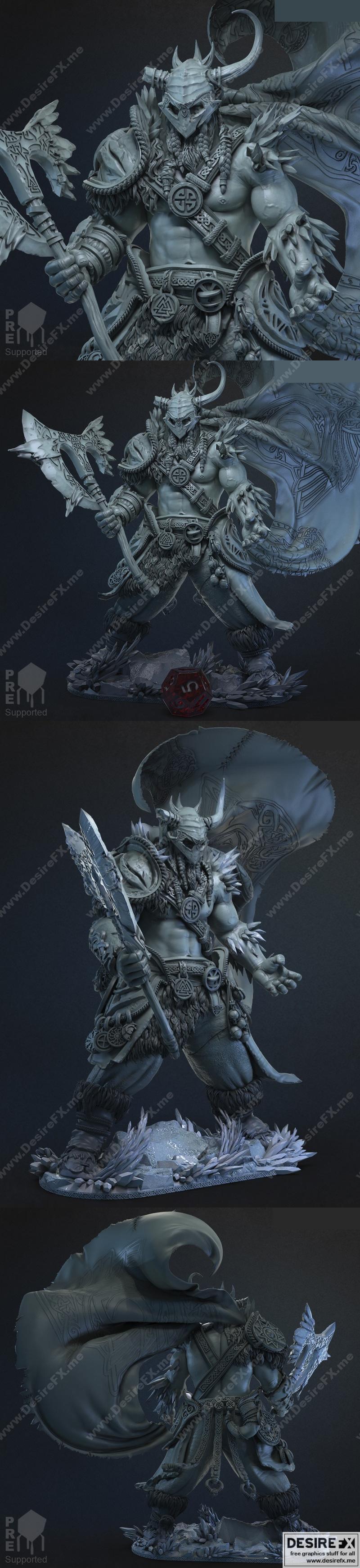 战士——3D打印模型|Warrior – 3D Print Model STL