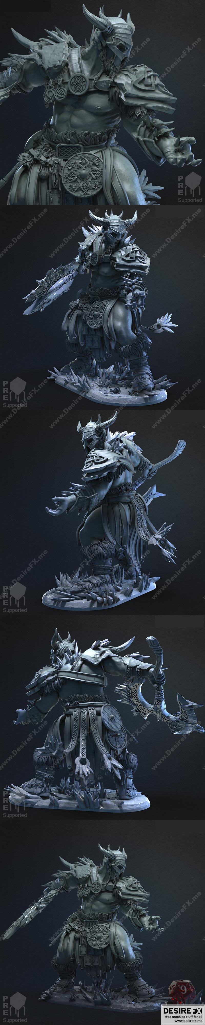 男型冷冻法师 3D打印模型|Male Cryomancer – 3D Print Model STL