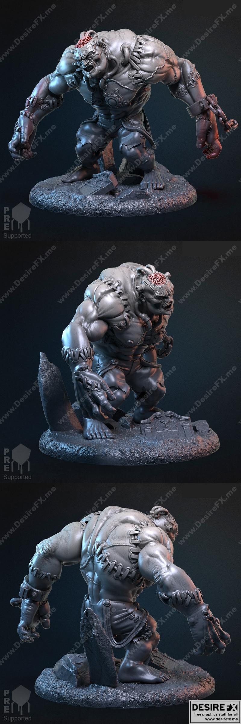 伊宾·弗兰杰 flesh golem 3D打印模型|Ibin Franj Flesh Golem – 3D Print Model STL