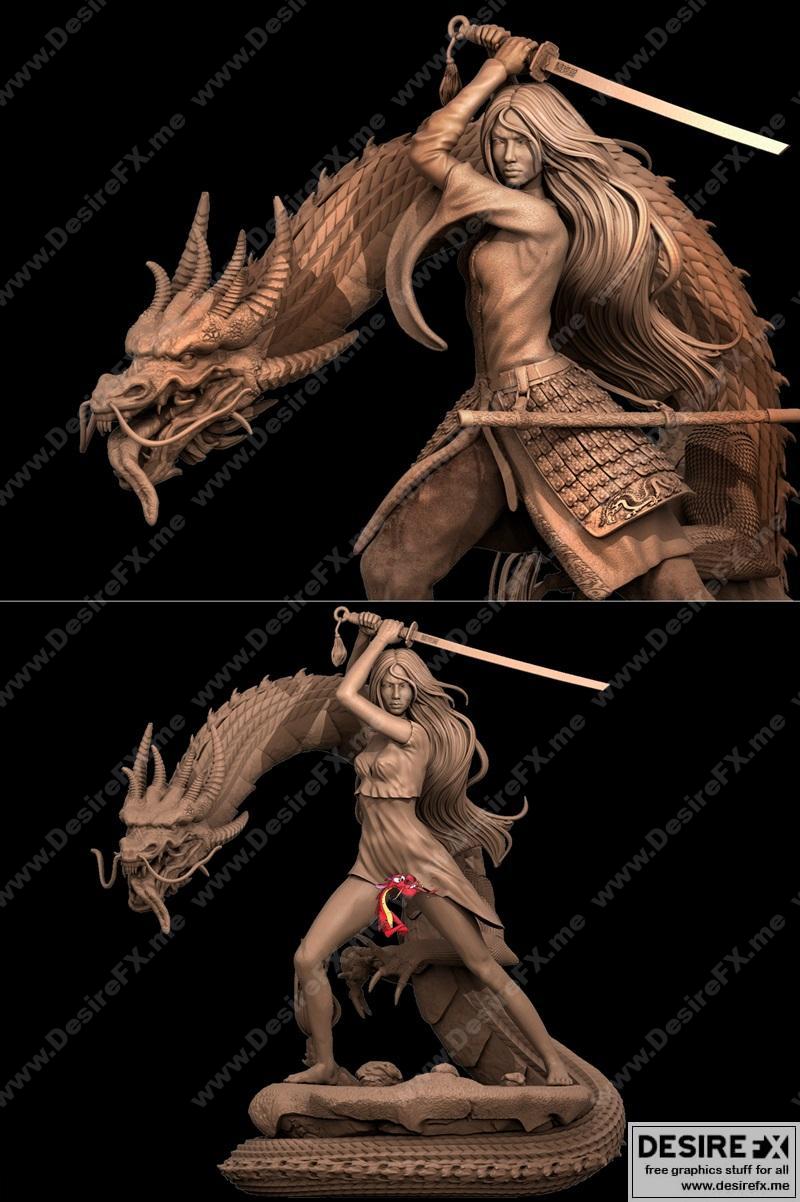 木兰 3D打印模型 STL|Mulan – 3D Print Model STL