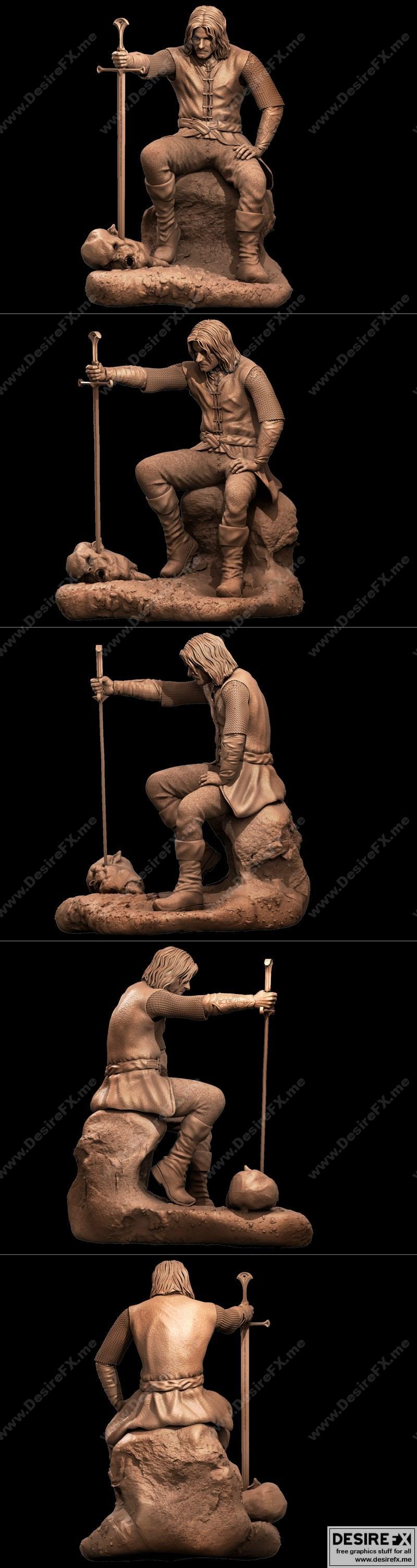 阿拉贡 3D打印模型 STL|Aragorn – 3D Print Model STL