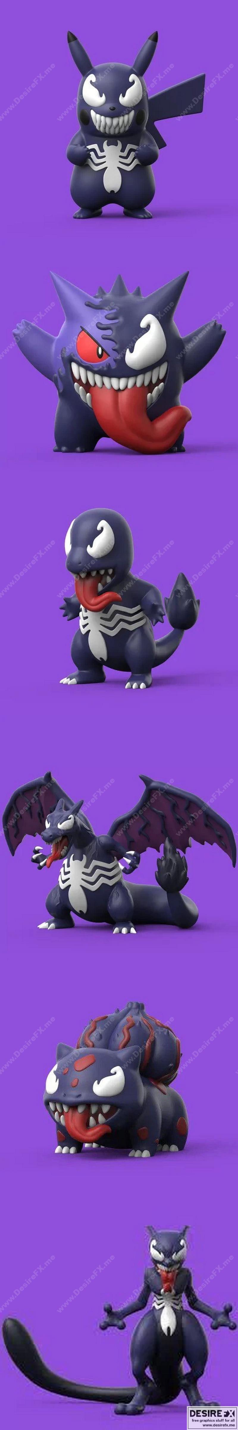 宝可梦 Venom 包装 3D打印模型|Pokemon Venom pack