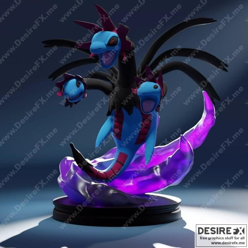 希达尔贡 -宝可梦 - 3D打印模型|Hydreigon – Pokemon – 3D Print Model STL