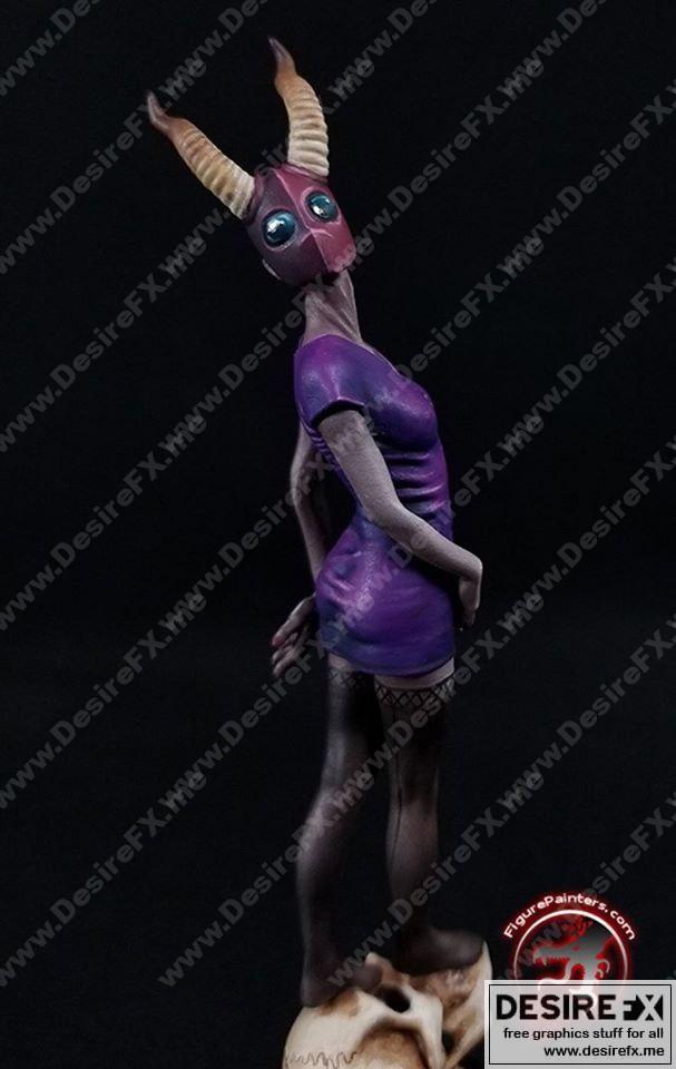 魔鬼少女 3D打印模型|Devil Girl – 3D Print Model STL