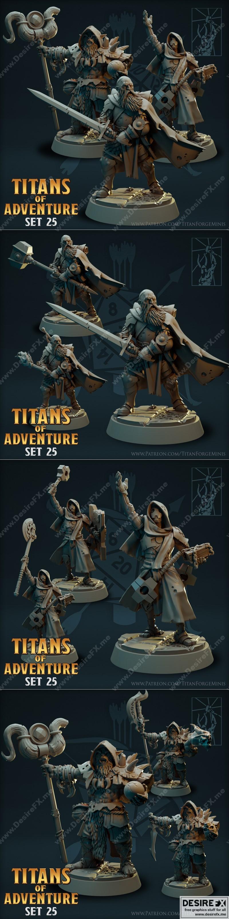 冒险之王25——3D打印模型 STL|Titans of Adventure Set 25 – 3D Print Model STL