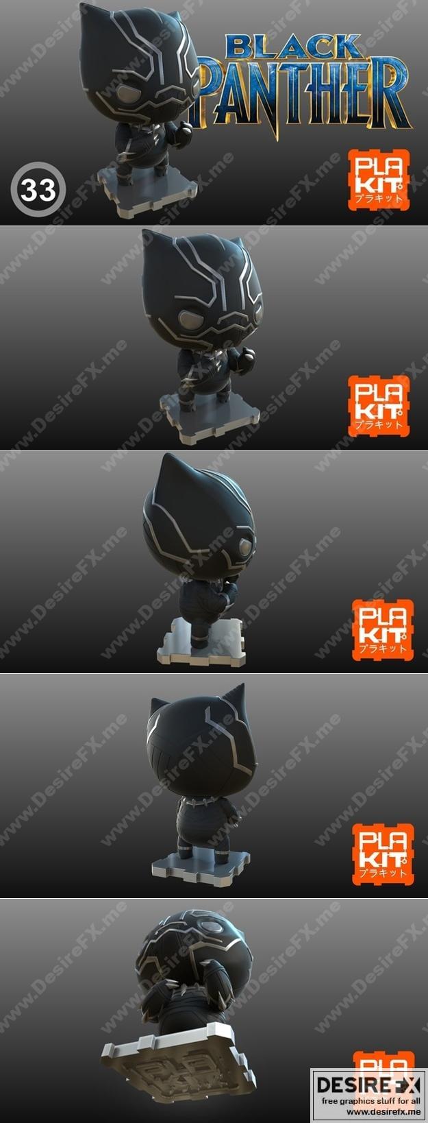 PlaKit 黑豹 3D打印模型|PlaKit Black Panther – 3D Print Model STL
