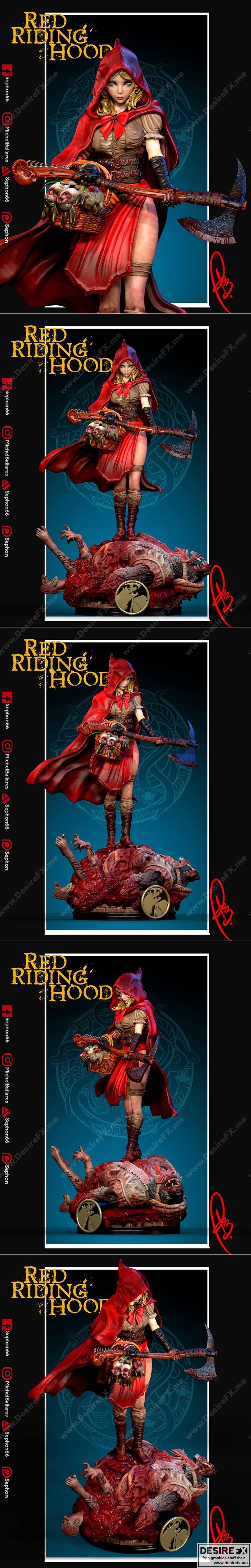 小红帽 3D打印模型|Little Red Riding Hood – 3D Print Model STL