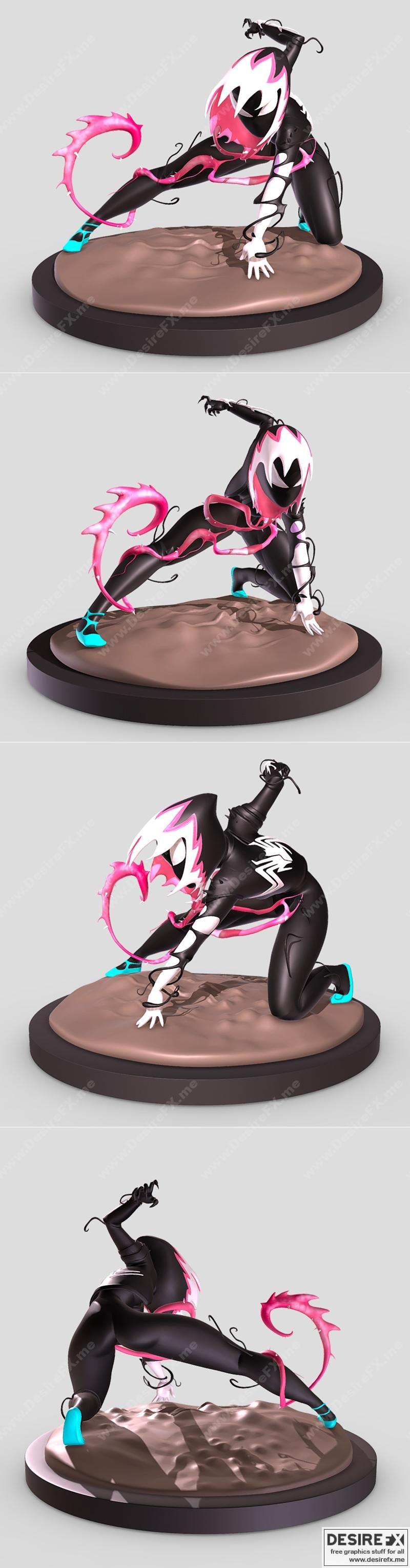 蜘蛛女侠 3D打印模型|Spider Gwenom – 3D Print Model STL