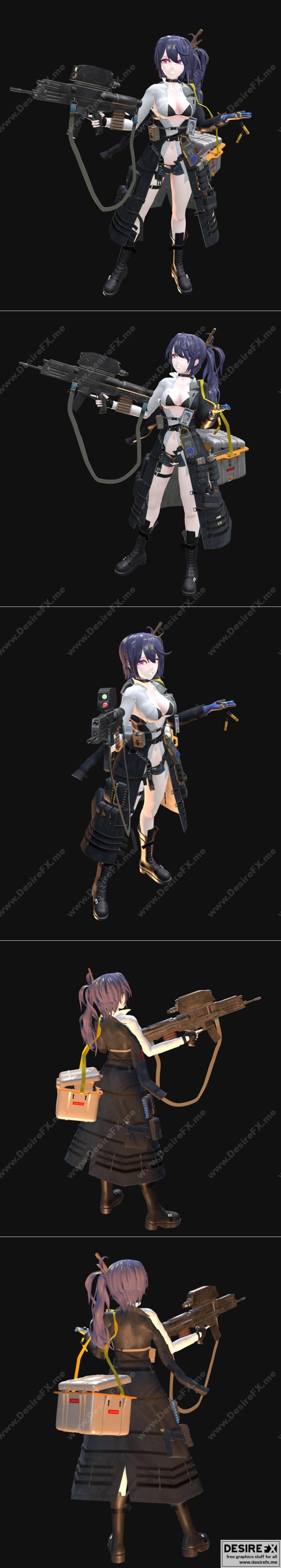 K11 3D打印模型：Girls Frontline角色系列|K11 Girls Frontline – 3D Print Model STL