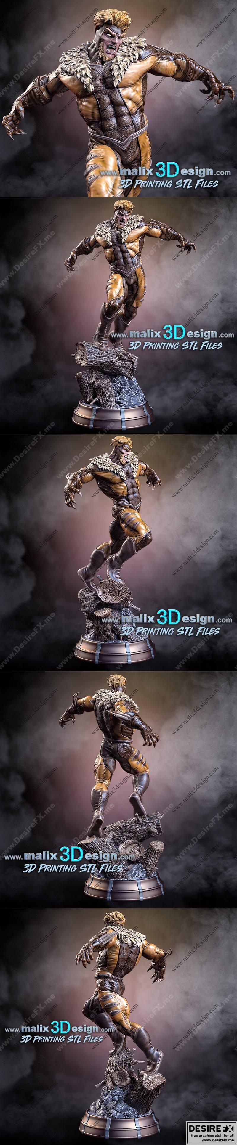 Sabretooth 3D打印模型|Sabretooth – 3D Print Model STL