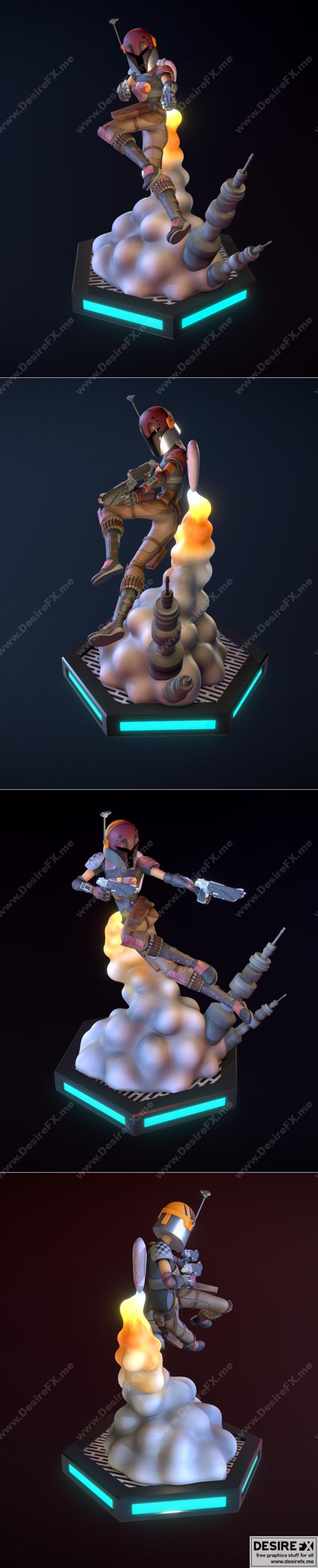 Sabine Wren 3D打印模型 STL|Sabine Wren – 3D Print Model STL