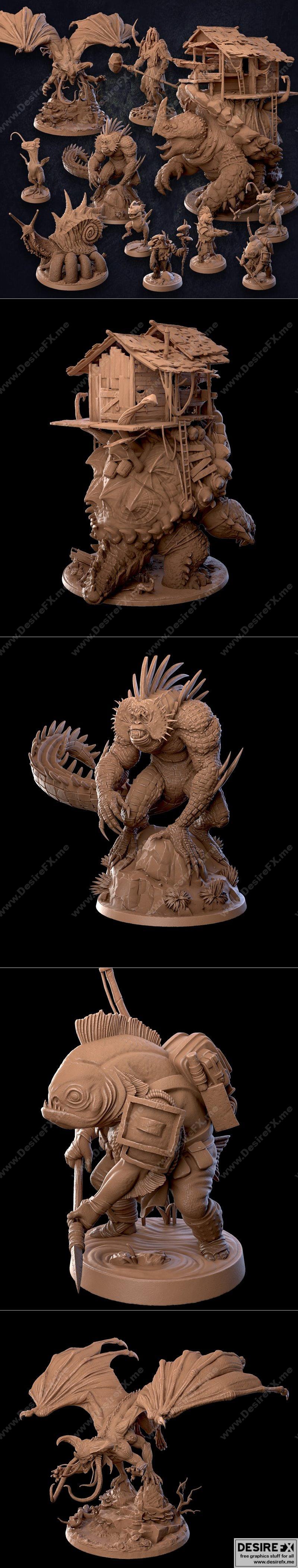 龙捕手旅舍 3D打印模型 STL|The Dragon Trappers Lodge May 2021 – 3D Print Model STL