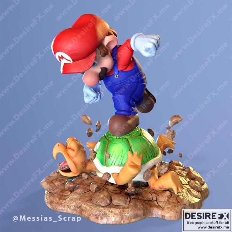 超级马里奥 3D打印模型|Super Mario – 3D Print Model STL