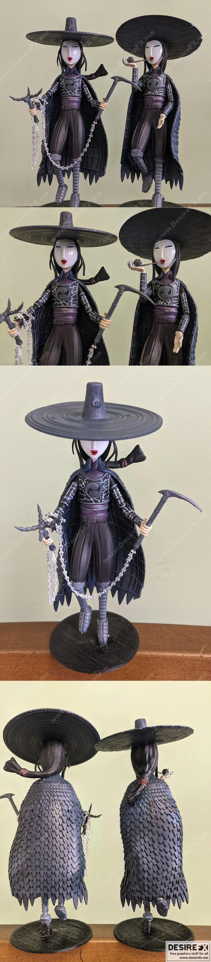 库博邪恶阿姨 3D打印模型|Kubo Evil Aunts – 3D Print Model STL