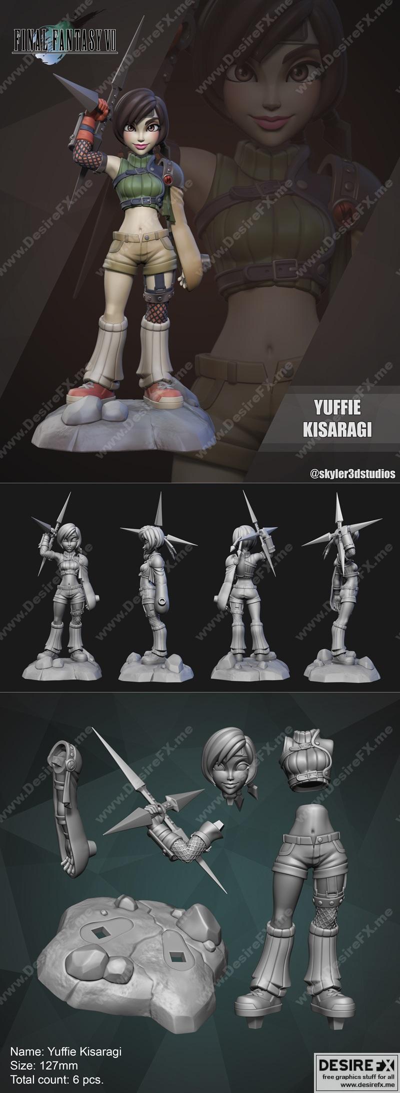 Yuffie Kisaragi 3D打印模型|Yuffie Kisaragi – 3D Print Model STL