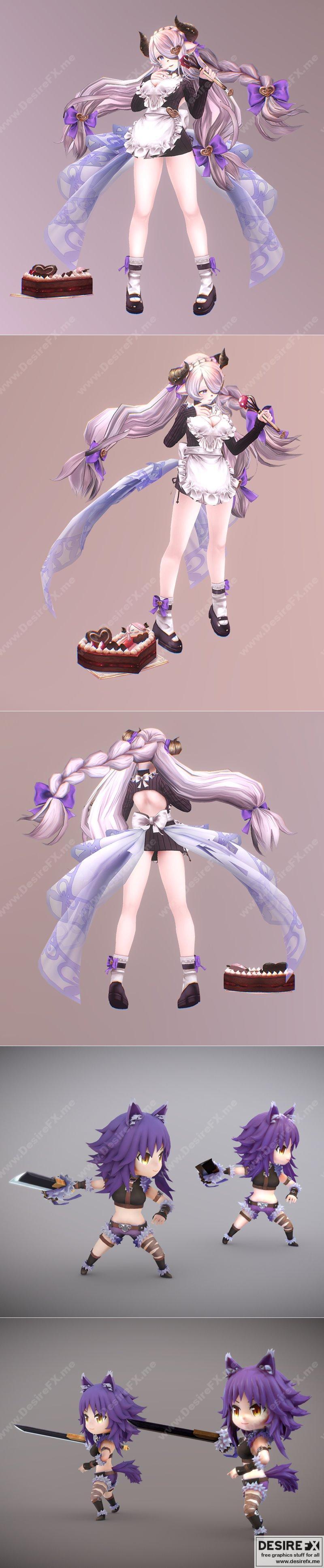 Narmia与公主连结Re:Dive 马可托3D打印模型|Narmia and Princess Connect Re Dive Makoto – 3D Print Model STL