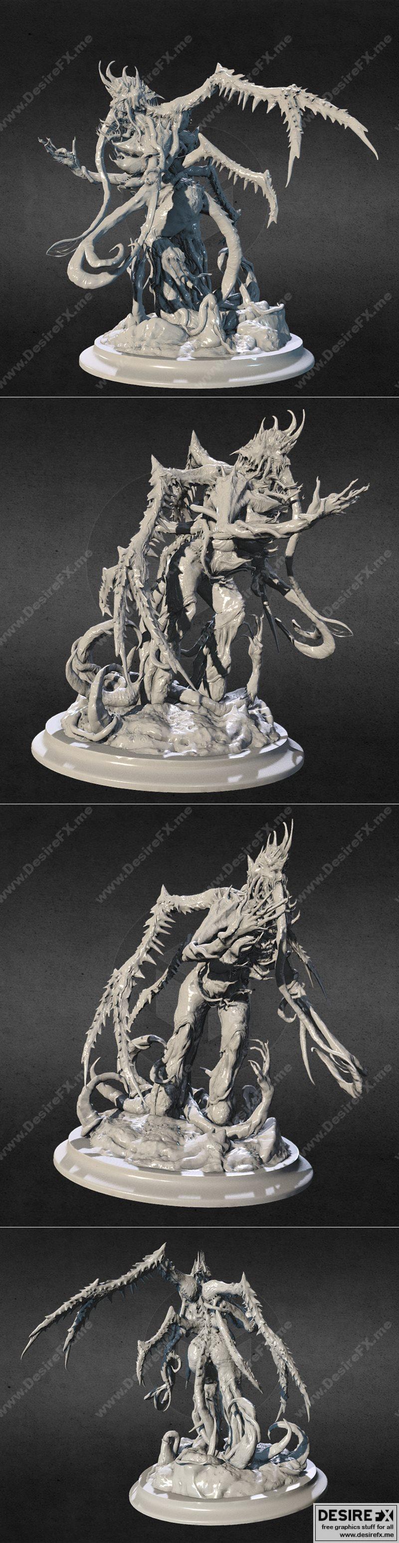 腐坏天使 - 3D打印模型|Corrupted Angel – 3D Print Model STL