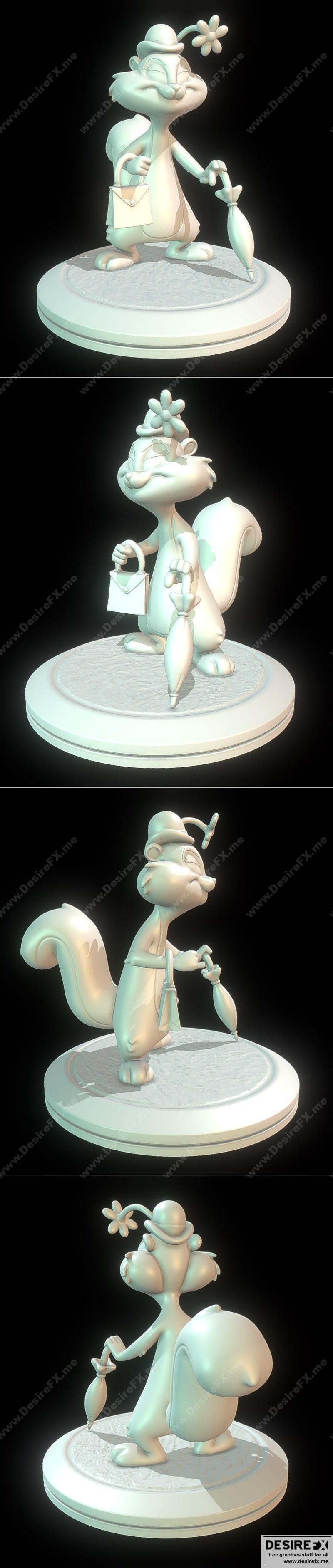 Slappy Squirrel 3D打印模型|Slappy Squirrel Animaniacs – 3D Print Model STL