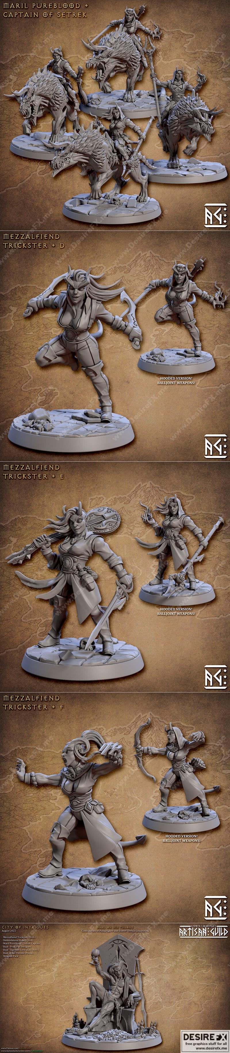 匠心工坊 - 诡城奇谭 3D打印模型|Artisan Guild – City of Intrigues August 2022 – 3D Print Model STL