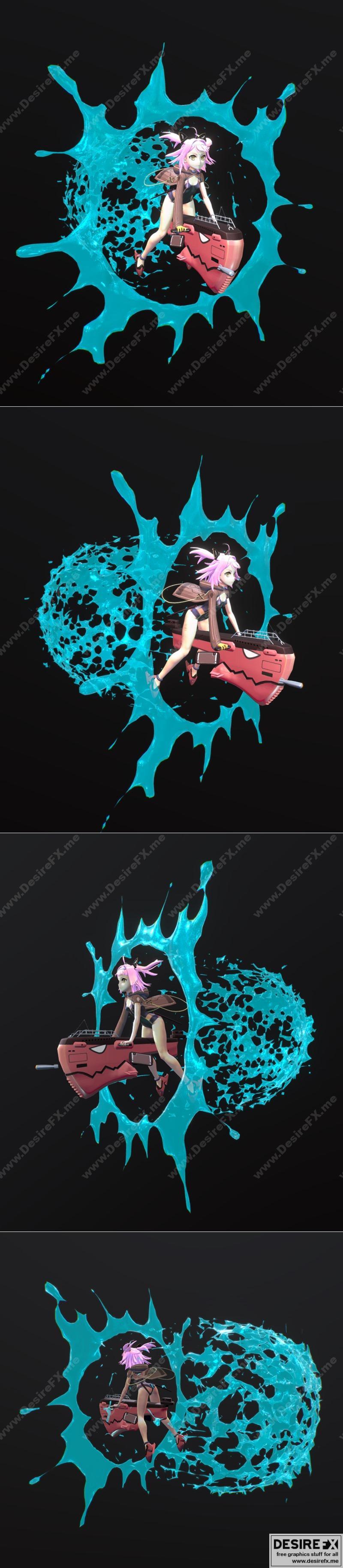 《AZUR LANE U-81 3D打印模型》|Azur Lane U-81 – 3D Print Model STL