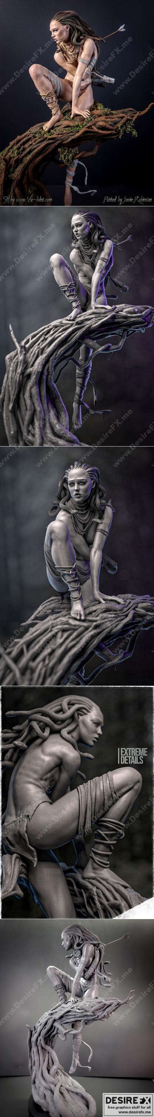 美杜莎猎杀——3D打印模型|Medusa Hunts – 3D Print Model STL