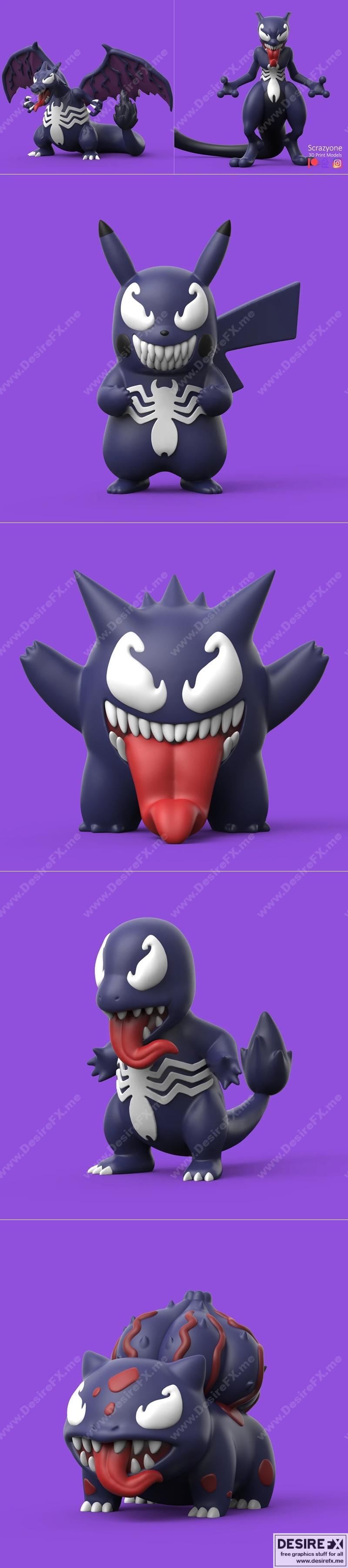 宝可梦-毒刺-3D打印模型|Pokemon-Venom – 3D Print Model STL