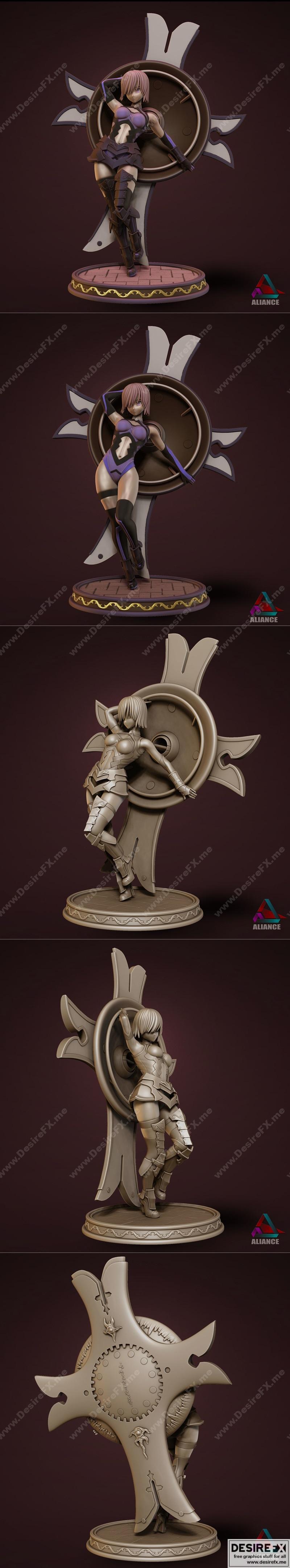 FGO马修3D打印模型|Mashu From Fate Grand Order – 3D Print Model STL