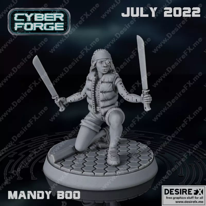 CyberForge – 2022年七月动漫游戏角色3D打印模型集|CyberForge – July 2022