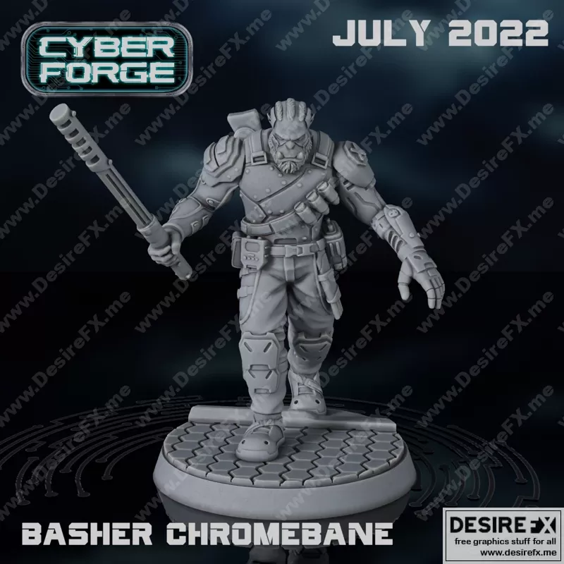 CyberForge – 2022年七月动漫游戏角色3D打印模型集|CyberForge – July 2022