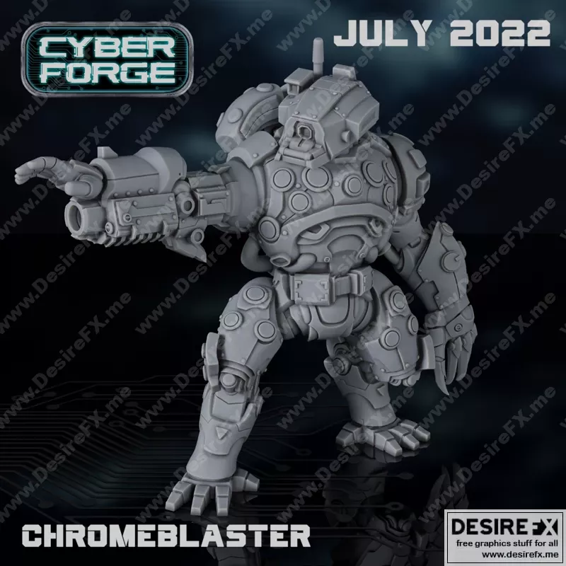 CyberForge – 2022年七月动漫游戏角色3D打印模型集|CyberForge – July 2022