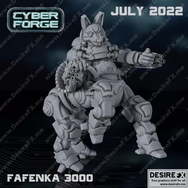CyberForge – 2022年七月动漫游戏角色3D打印模型集|CyberForge – July 2022