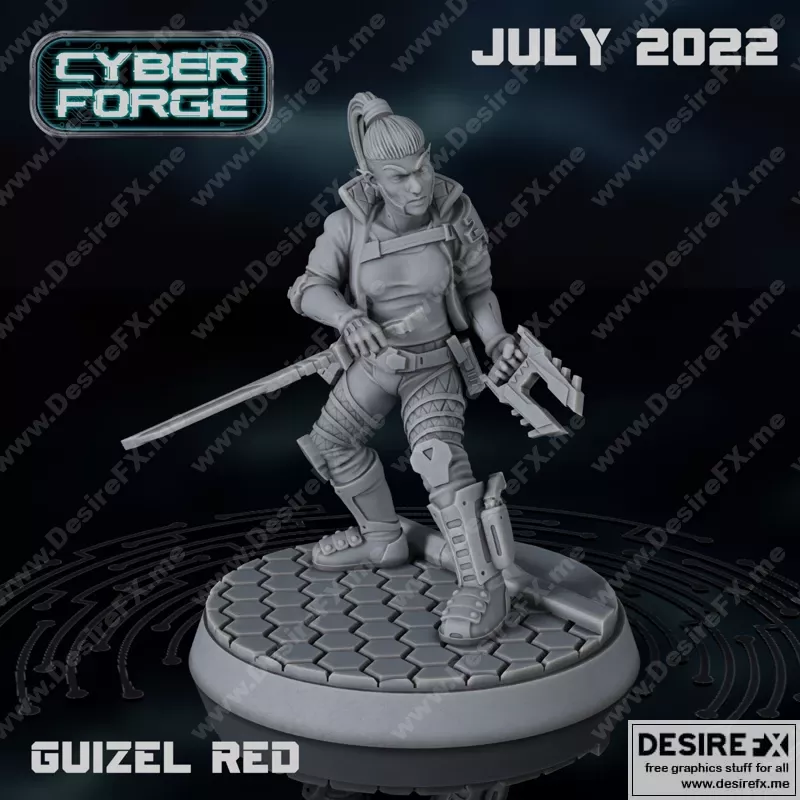 CyberForge – 2022年七月动漫游戏角色3D打印模型集|CyberForge – July 2022