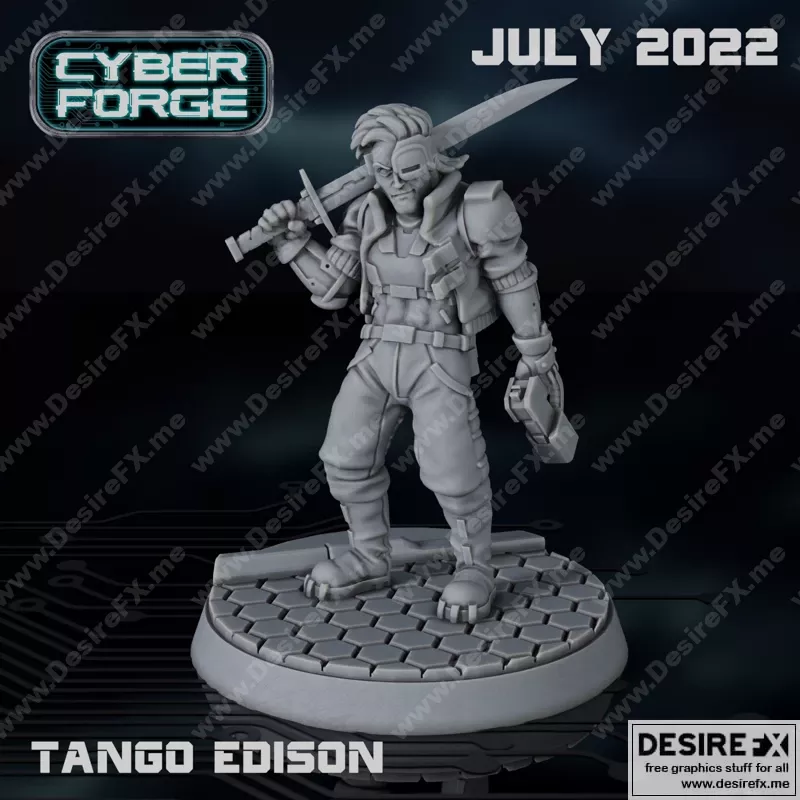 CyberForge – 2022年七月动漫游戏角色3D打印模型集|CyberForge – July 2022
