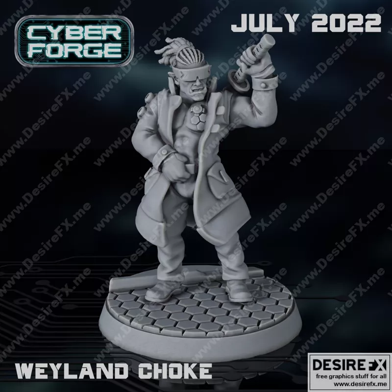 CyberForge – 2022年七月动漫游戏角色3D打印模型集|CyberForge – July 2022