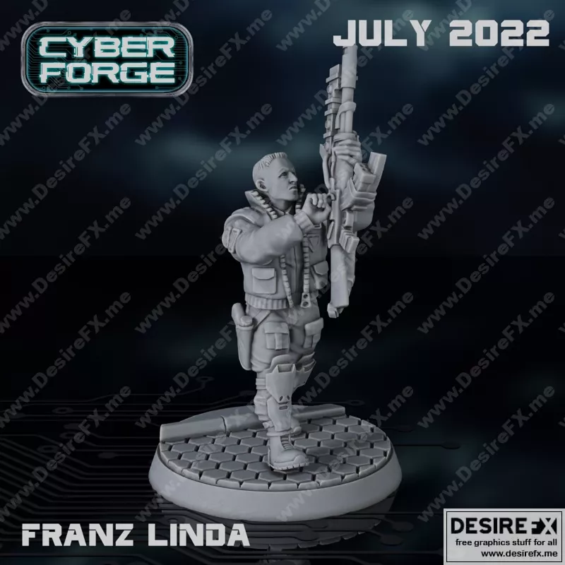 CyberForge – 2022年七月动漫游戏角色3D打印模型集|CyberForge – July 2022