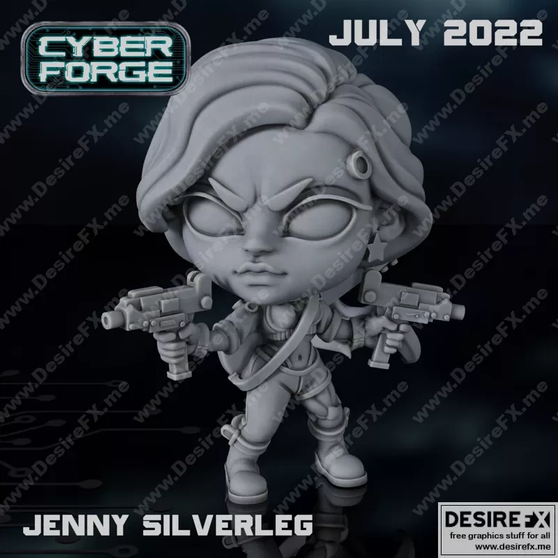 CyberForge – 2022年七月动漫游戏角色3D打印模型集|CyberForge – July 2022