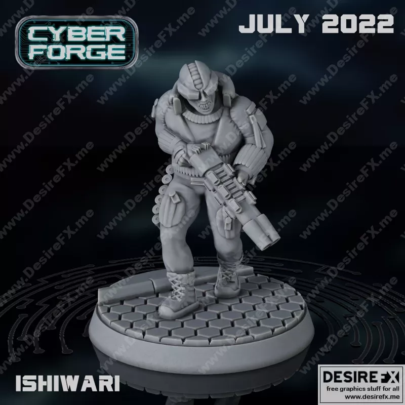 CyberForge – 2022年七月动漫游戏角色3D打印模型集|CyberForge – July 2022
