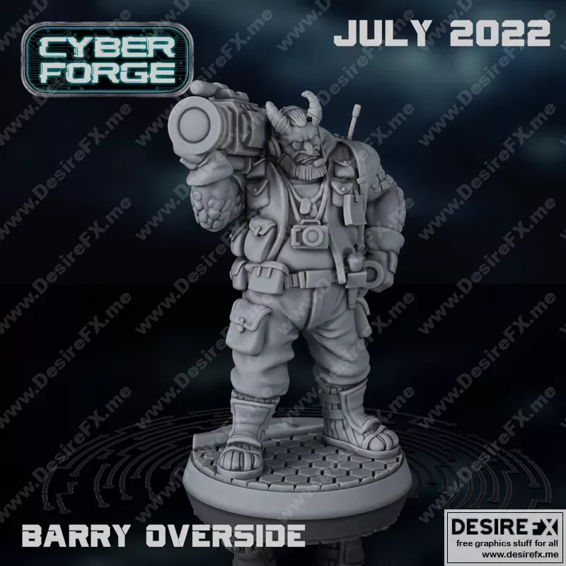 CyberForge – 2022年七月动漫游戏角色3D打印模型集|CyberForge – July 2022