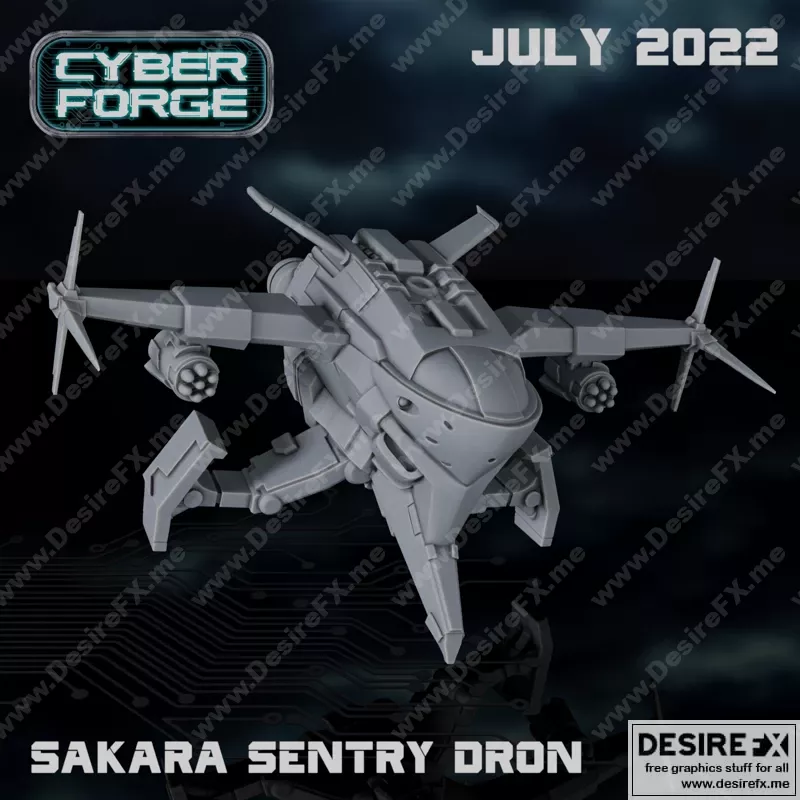 CyberForge – 2022年七月动漫游戏角色3D打印模型集|CyberForge – July 2022