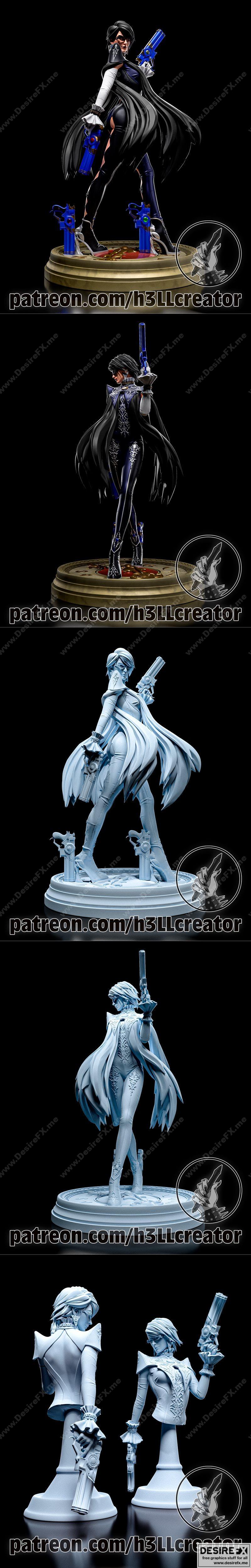 巴耶塔 3D打印模型|Bayonetta – 3D Print Model STL