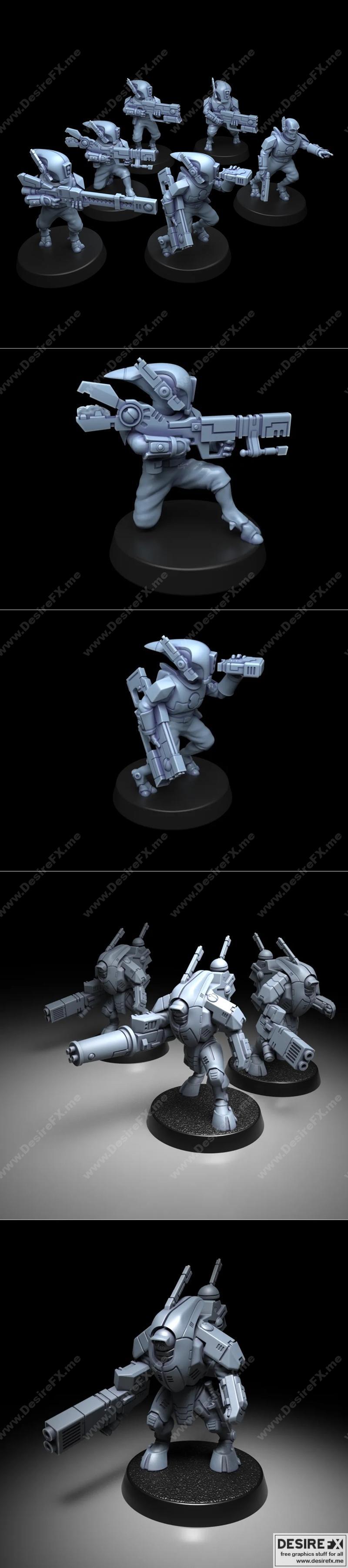 优质之选——隐秘战衣，侦察兵 3D打印模型|Greater Good – Stealth Suits, Scouts – 3D Print Model STL